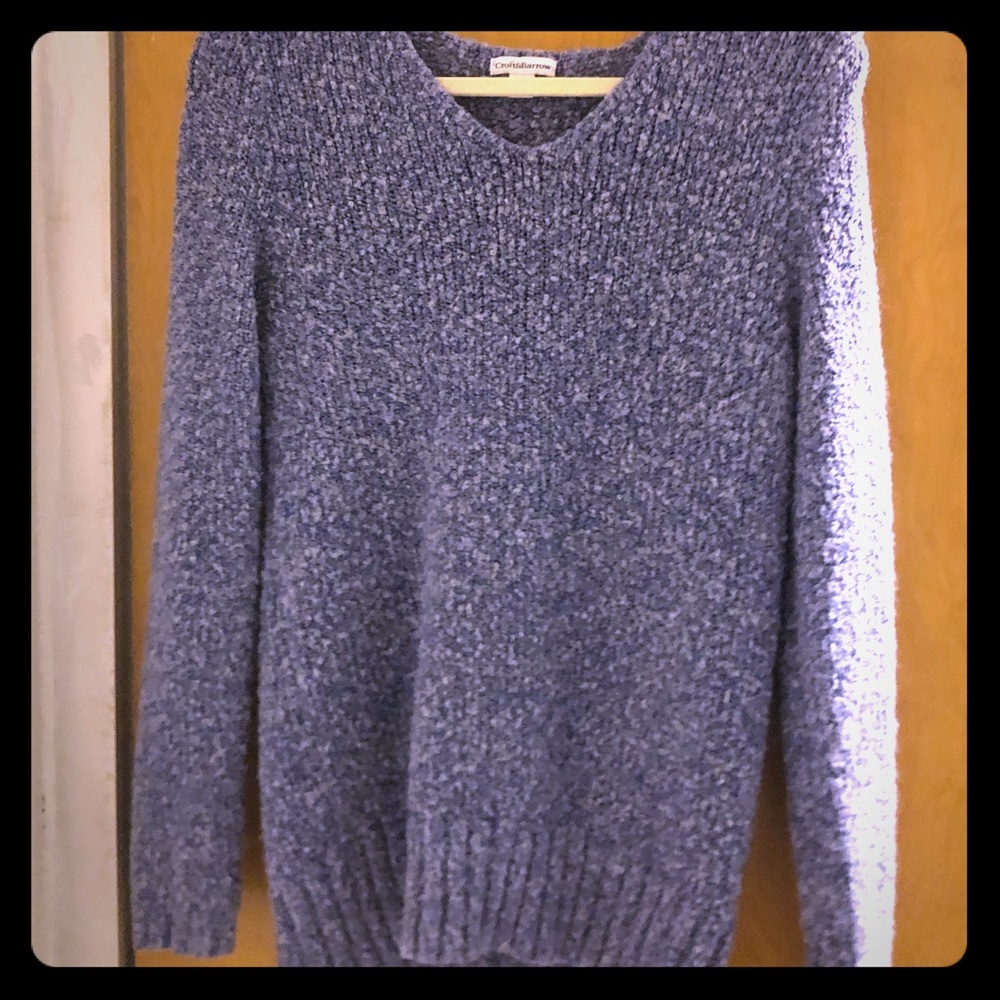 Long-Sleeved Purple Sweater, Size M